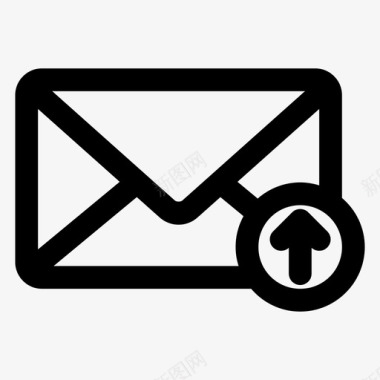 电子邮件上载计算机邮件收件箱图标图标