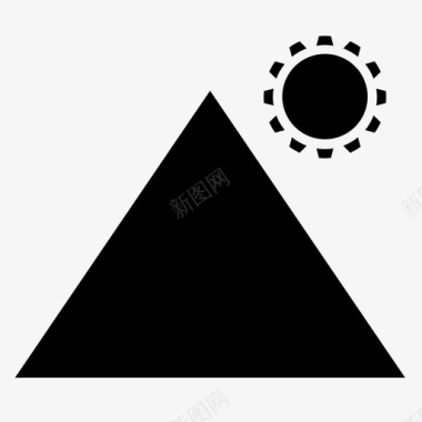 埃及阿拉伯金字塔图标图标