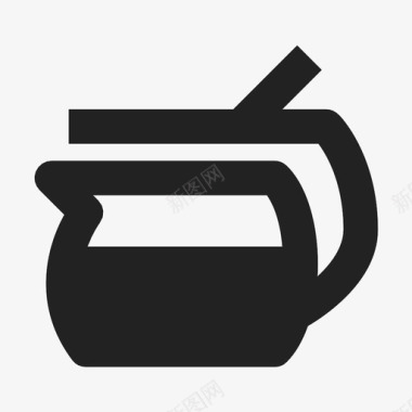 咖啡服务员早餐饮料图标图标