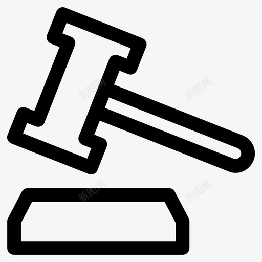 槌拍卖法庭图标svg_新图网 https://ixintu.com 命令 小 拍卖 槌 法官 法庭 法庭槌 网页和用户界面可爱的图标 锤子
