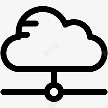 云网络云计算云连接图标图标