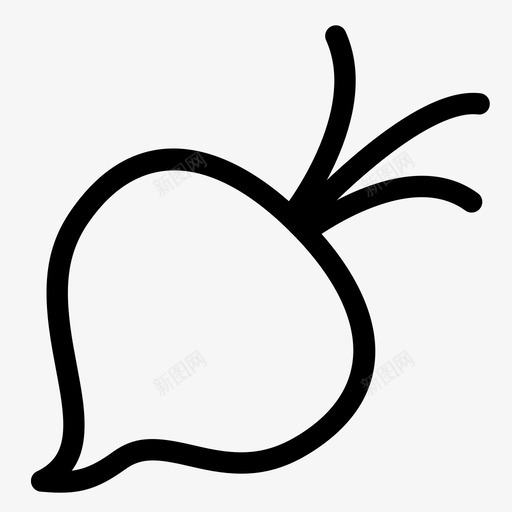 萝卜食物根图标svg_新图网 https://ixintu.com 多蒂 根 萝卜 蔬菜 食物