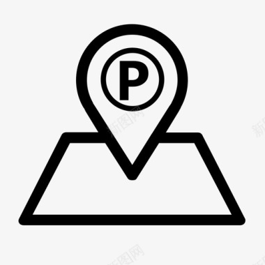 停车场结构停车场地图销图标图标