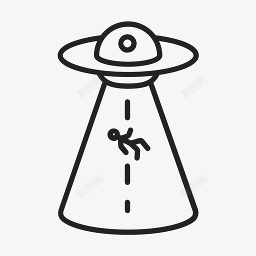 外星人绑架遭遇飞碟图标svg_新图网 https://ixintu.com 不明飞行物 外星人绑架 遭遇 飞碟