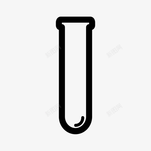 试管化学科学图标svg_新图网 https://ixintu.com 化学 化学实验室设备 未知溶液 科学 试管