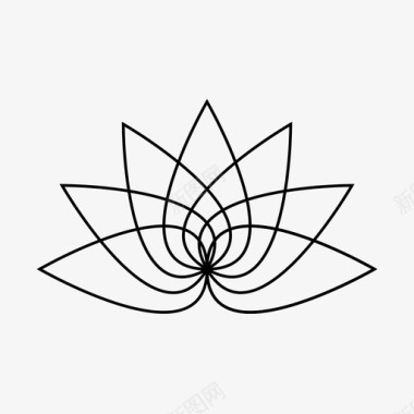 莲花美丽花图标图标
