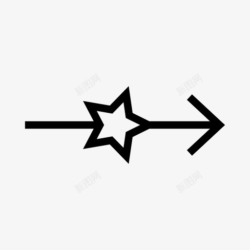 星形中间箭头图表图标svg_新图网 https://ixintu.com 图表 方形中间 星形中间 特殊箭头 直线 箭头 箭头第二卷