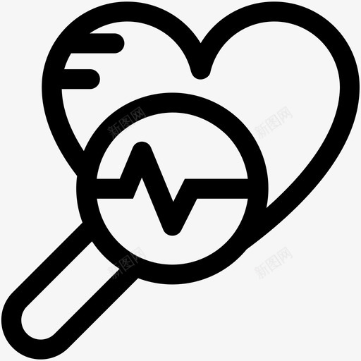 心脏诊断压力疼痛图标svg_新图网 https://ixintu.com 医疗和健康可爱的图标 压力 发作 心电图 心脏检查 心脏诊断 搜索心脏 死亡 疼痛 疾病