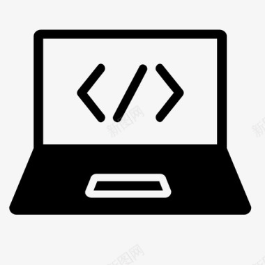 编程代码编码开发人员图标图标