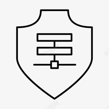 服务器防护安全图标图标