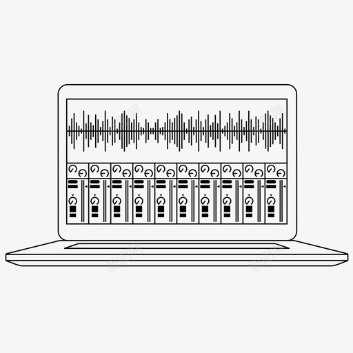 音乐软件dj设备音乐制作图标svg_新图网 https://ixintu.com abletonlive dj设备 声波 录音室设备 音乐制作 音乐软件