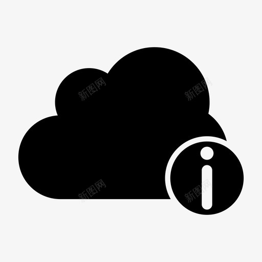 云信息云计算云数据图标svg_新图网 https://ixintu.com 云信息 云天空 云数据 云服务 云计算 天气