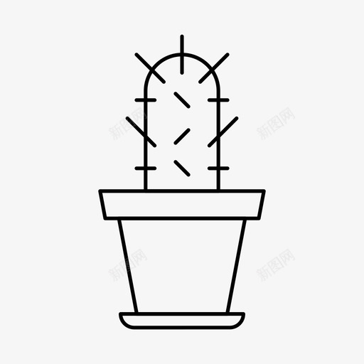仙人掌沙漠园艺图标svg_新图网 https://ixintu.com 仙人掌 园艺 家 植物 沙漠 自然
