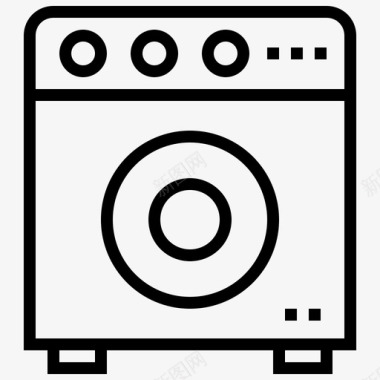 洗衣机led家电图标图标
