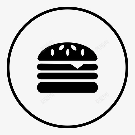垃圾食品垃圾食品系列汉堡菜单图标svg_新图网 https://ixintu.com 垃圾食品 垃圾食品系列汉堡菜单
