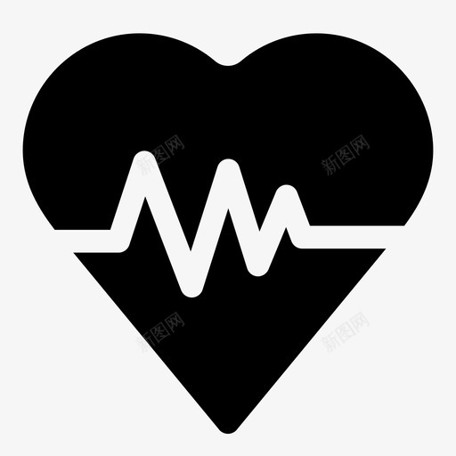 心跳心脏医疗图标svg_新图网 https://ixintu.com 医疗 心脏 心跳 脉搏