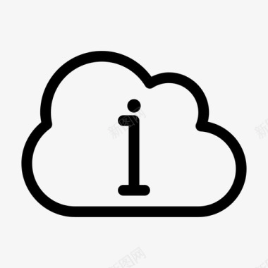 云信息云计算云服务图标图标