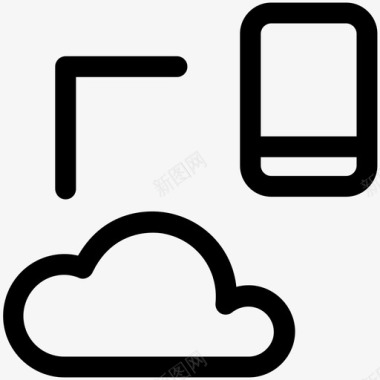 移动云云网络icloud图标图标