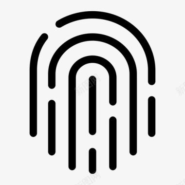 指纹身份证个人资料图标图标