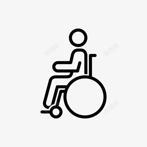 坐着无障碍人图标svg_新图网 https://ixintu.com 人 坐在轮椅上 坐着 无障碍 轮椅
