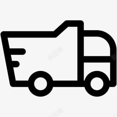 卡车玩具自卸卡车运输工具图标图标
