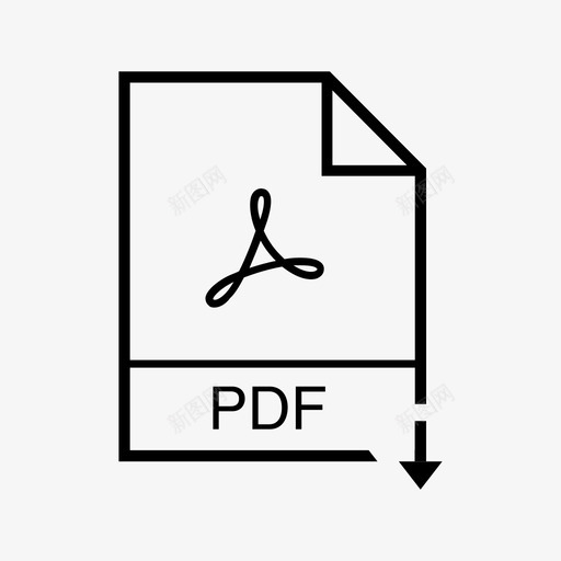 pdfacrobat文件图标svg_新图网 https://ixintu.com acrobat pdf pdf文件 一次性费用 安全性 文件