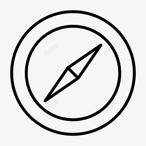 指南针区域方向图标svg_新图网 https://ixintu.com 区域 导航 指南针 指路 方向 机场