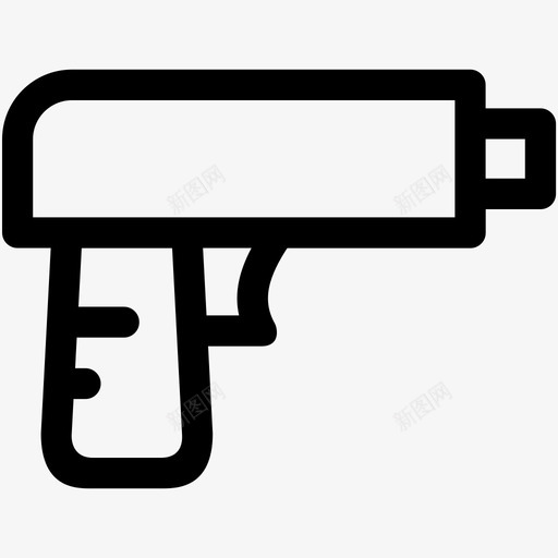 手枪玩具婴儿玩具枪图标svg_新图网 https://ixintu.com 婴儿和儿童 婴儿玩具 手枪玩具 枪 枪玩具