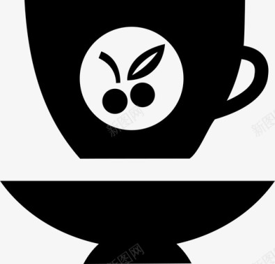水果茶咖啡杯子图标图标