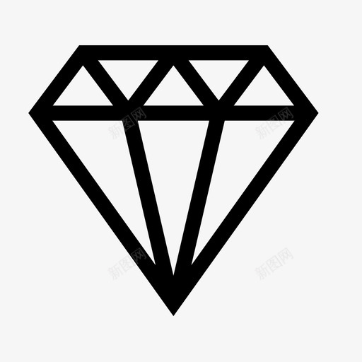 钻石生意水晶图标svg_新图网 https://ixintu.com 多蒂 水晶 珠宝 生意 钱 钻石