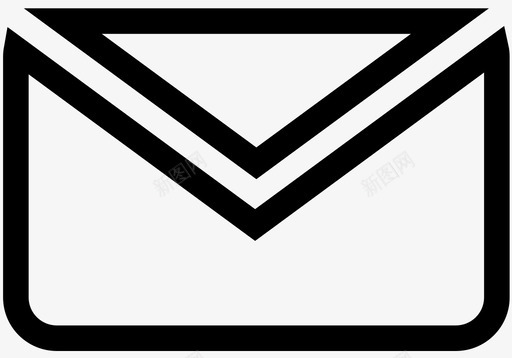 信封电子邮件信件图标svg_新图网 https://ixintu.com 信件 信封 办公室 电子邮件 设备线图标