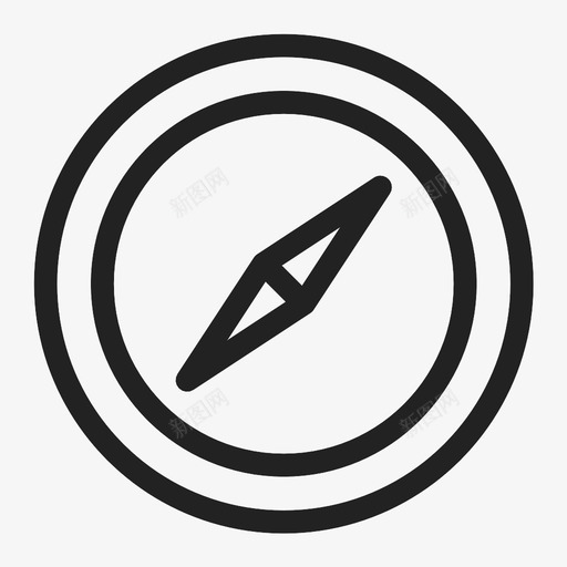 指南针区域方向图标svg_新图网 https://ixintu.com 区域 导航 指南针 指路 方向