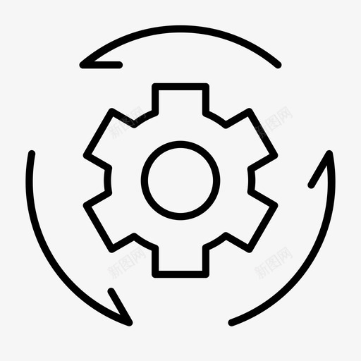 机械加工齿轮加工图标svg_新图网 https://ixintu.com 加工 旋转 机械加工 网站开发 齿轮