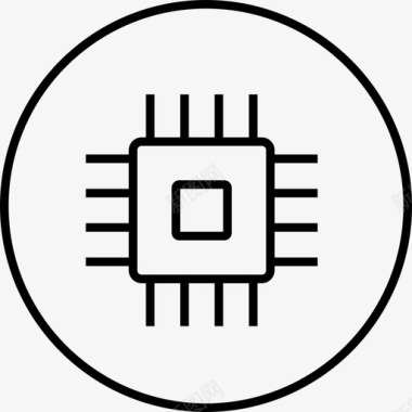 芯片元器件cpu图标图标