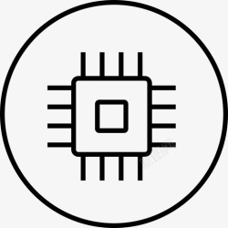 汽车元器件芯片元器件cpu图标高清图片