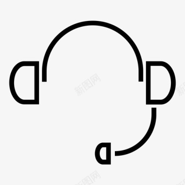 耳机有线支持图标图标