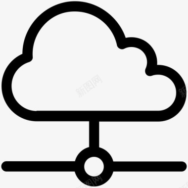 云网络云计算云共享图标图标