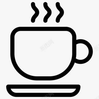热饮料咖啡杯子图标图标