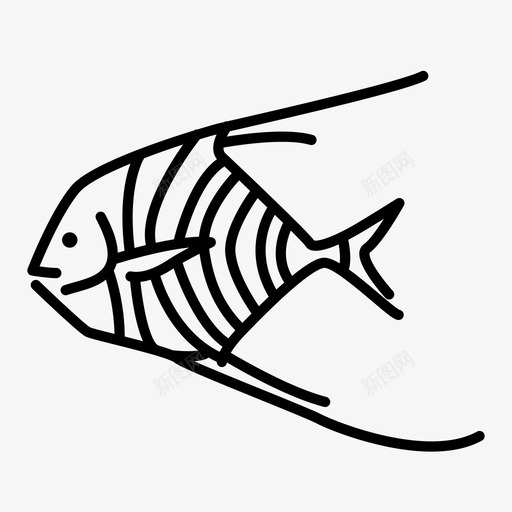 热带鱼鱼类渔业图标svg_新图网 https://ixintu.com 海洋生物 渔业 热带鱼 鱼类
