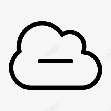 云删除云计算云服务图标图标