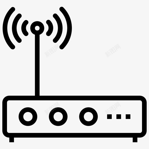 wifi路由器无线互联网wifi信号图标svg_新图网 https://ixintu.com dhcp wifi信号 wifi调制解调器 wifi路由器 互联网设备 交换机 无线互联网 电子和设备线路图标 网络 集线器