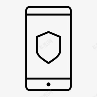 安全智能手机安卓手机图标图标