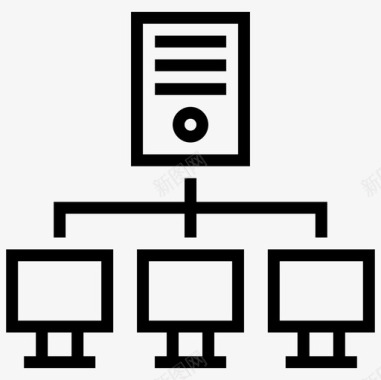 网络服务器工作站图标图标