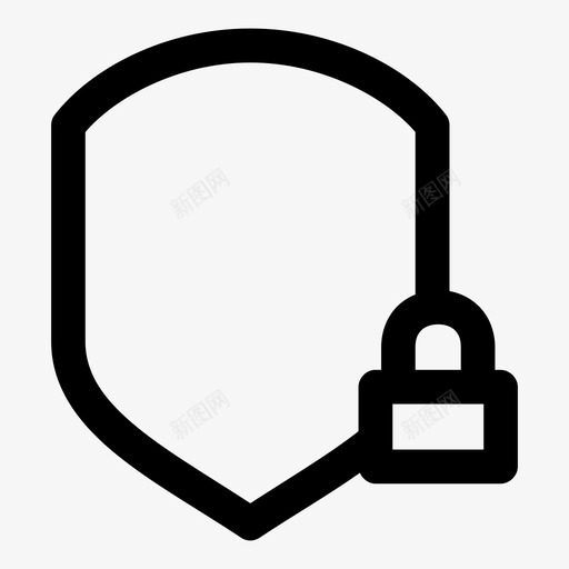 防护罩锁定防护程序图标svg_新图网 https://ixintu.com 安全 安全徽章 程序 防护 防护罩锁定