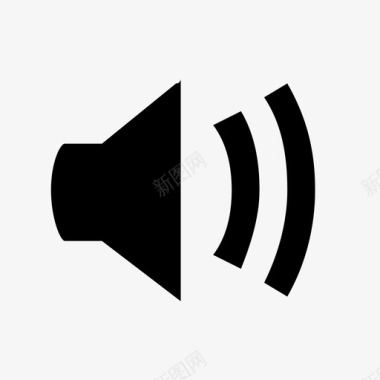 大声打开扬声器图标图标