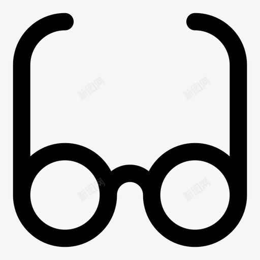 眼镜镜框镜片图标svg_新图网 https://ixintu.com mnml10 眼镜 视力 镜框 镜片