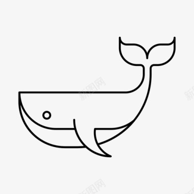 鲸鱼鱼海洋图标图标
