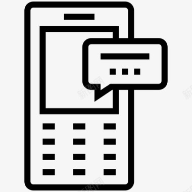手机短信通讯小键盘电话图标图标