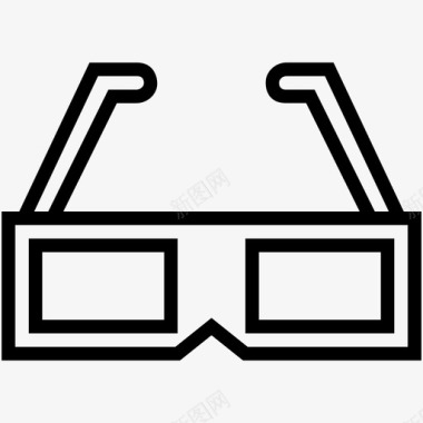 眼镜3d眼镜立体眼镜图标图标