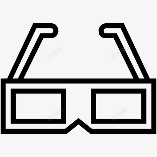 眼镜3d眼镜立体眼镜图标svg_新图网 https://ixintu.com 3d眼镜 婴儿和儿童图标集 眼镜 立体眼镜